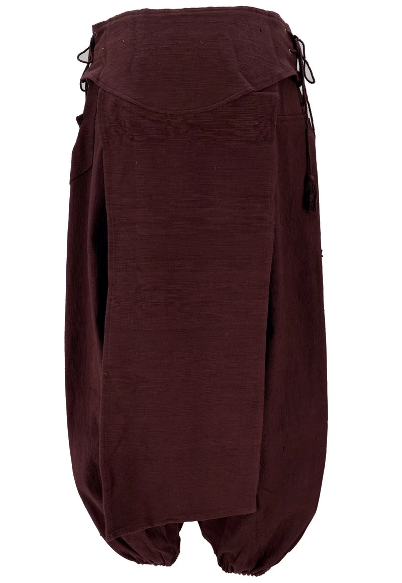 Guru Shop - Damen AFGHANI - Stoffhose - Dunkelbraun 5 Guru Shop - Damen AFGHANI - Stoffhose - Dunkelbraun – Bild 3