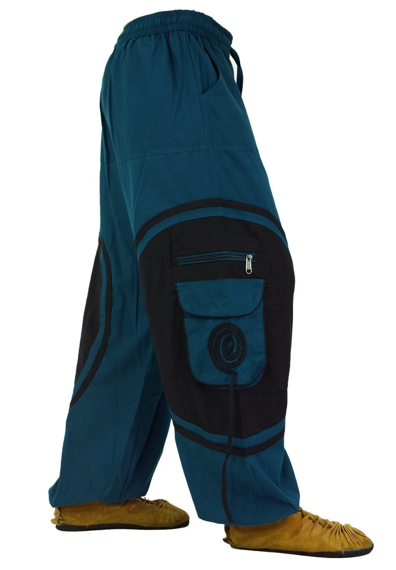 Guru Shop Cargohose - Petrol/schwarz - Herren 4 Guru Shop Cargohose - Petrol/schwarz - Herren – Bild 2