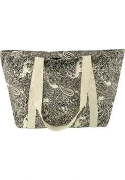 Guru Shop Shopping Bag - Wei/schwarz Paisley - Damen