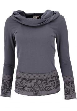 Guru Shop BOHO - Langarmshirt - Dunkelgrau - Damen