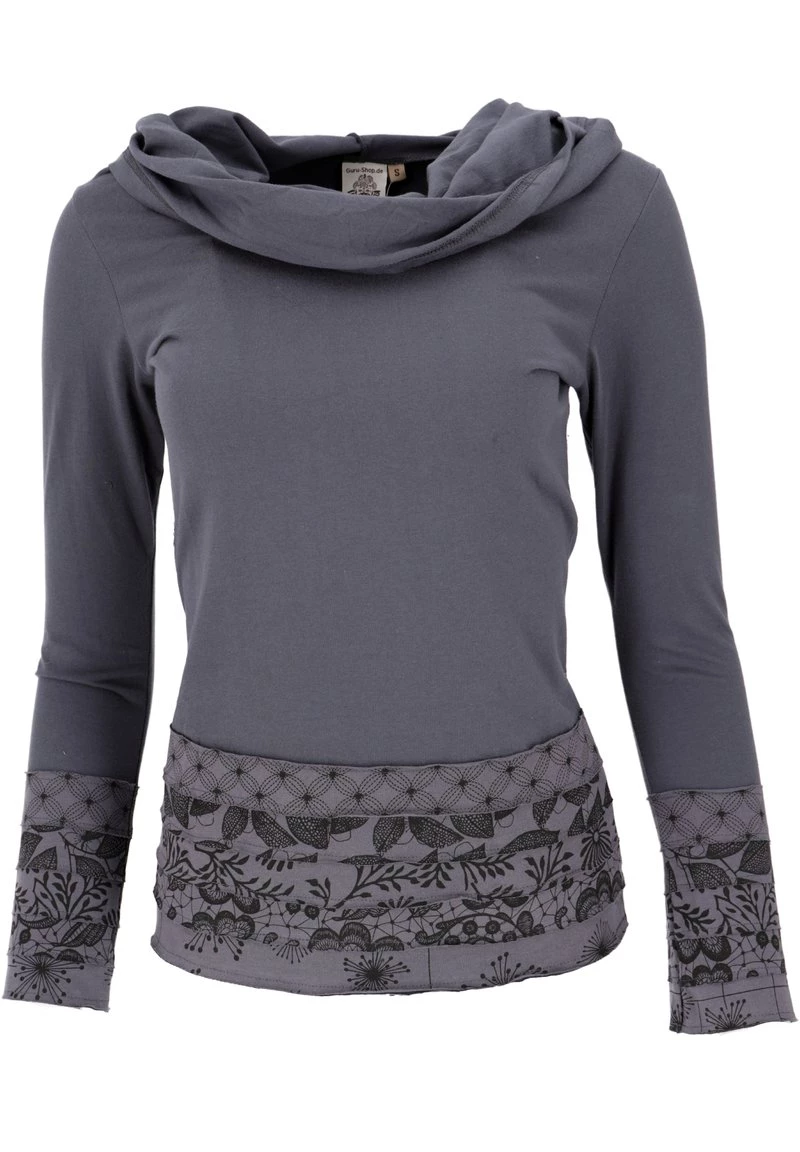 Guru Shop BOHO - Langarmshirt - Dunkelgrau - Damen 3 Guru Shop BOHO - Langarmshirt - Dunkelgrau - Damen