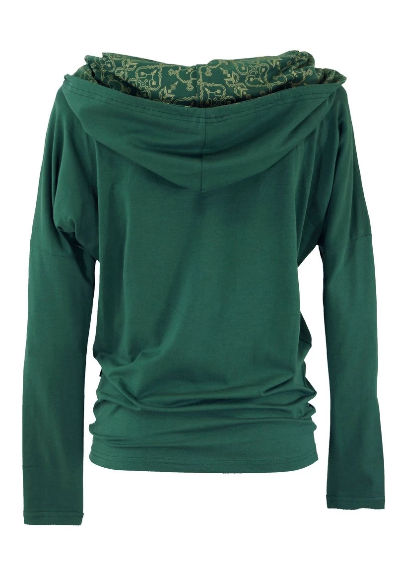 Guru Shop - Damen LOCKERES - Kapuzenpullover - Smaragdgrn 4 Guru Shop - Damen LOCKERES - Kapuzenpullover - Smaragdgrn – Bild 2