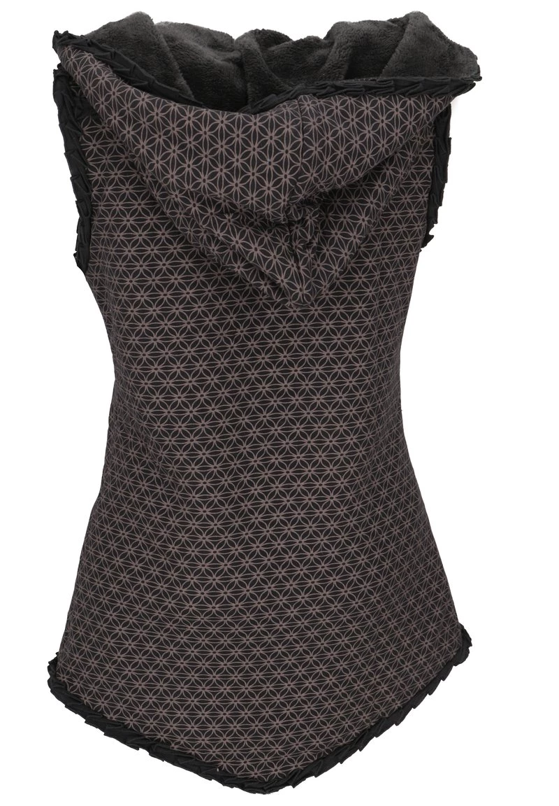 Guru Shop FLOWER OF LIFE - Weste - Schwarz/braun - Damen 4 Guru Shop FLOWER OF LIFE - Weste - Schwarz/braun - Damen – Bild 2