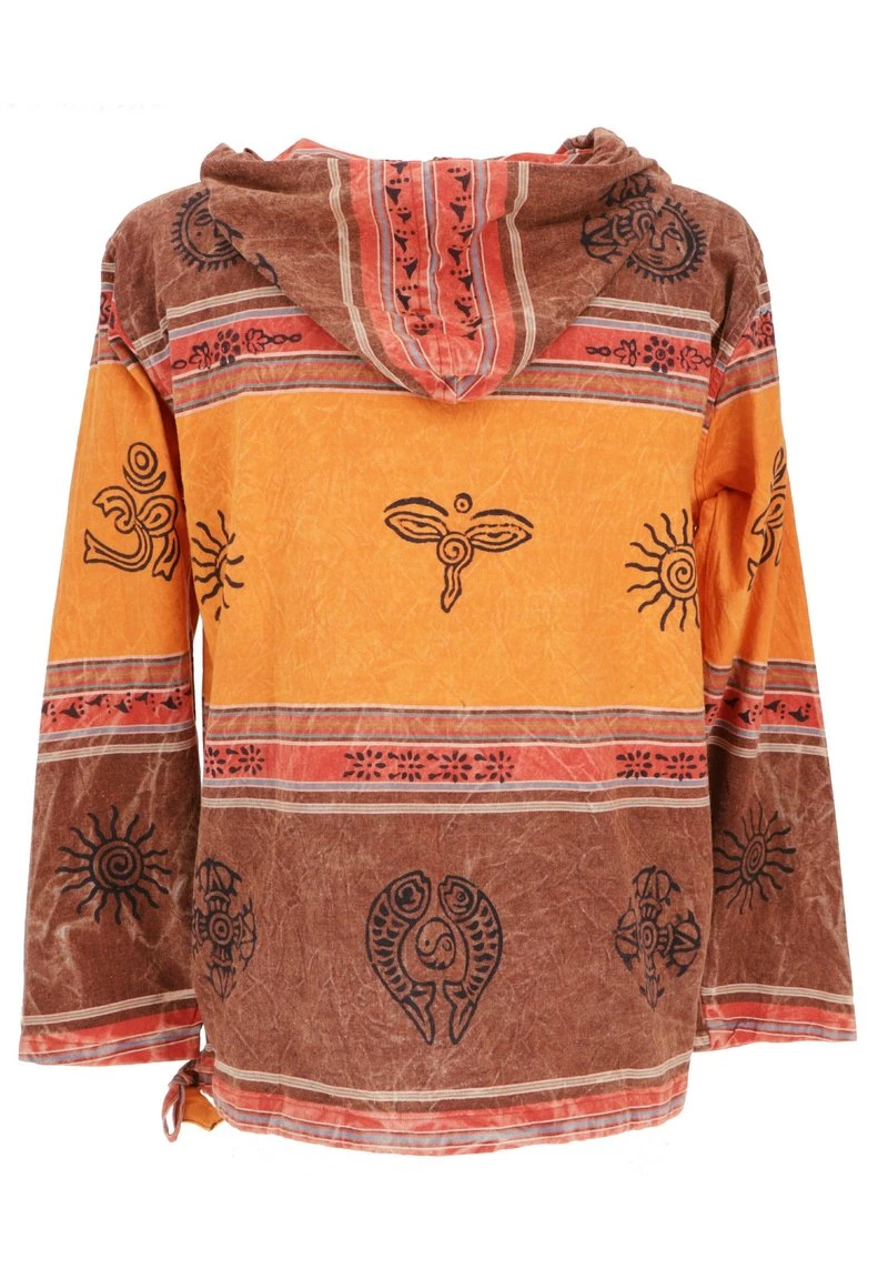 Guru Shop - Herren BAJA - Leichte Jacke - Rostorange 4 Guru Shop - Herren BAJA - Leichte Jacke - Rostorange – Bild 2