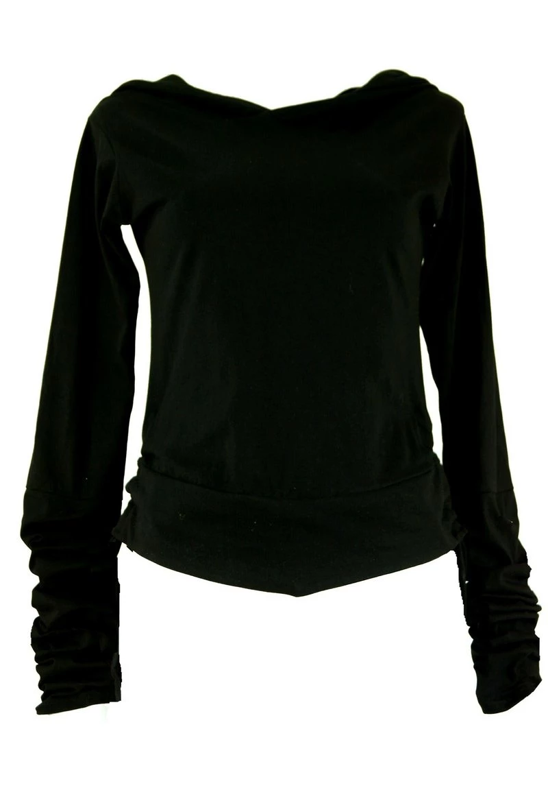 Guru Shop Kapuzenpullover - Schwarz - Damen 3 Guru Shop Kapuzenpullover - Schwarz - Damen