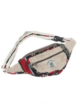 Guru Shop - Unisex Gürteltasche - Beige/ Dunkelrot