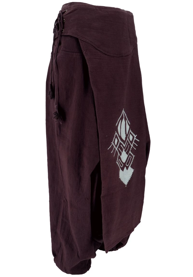 Guru Shop - Damen AFGHANI - Stoffhose - Dunkelbraun 6 Guru Shop - Damen AFGHANI - Stoffhose - Dunkelbraun – Bild 4