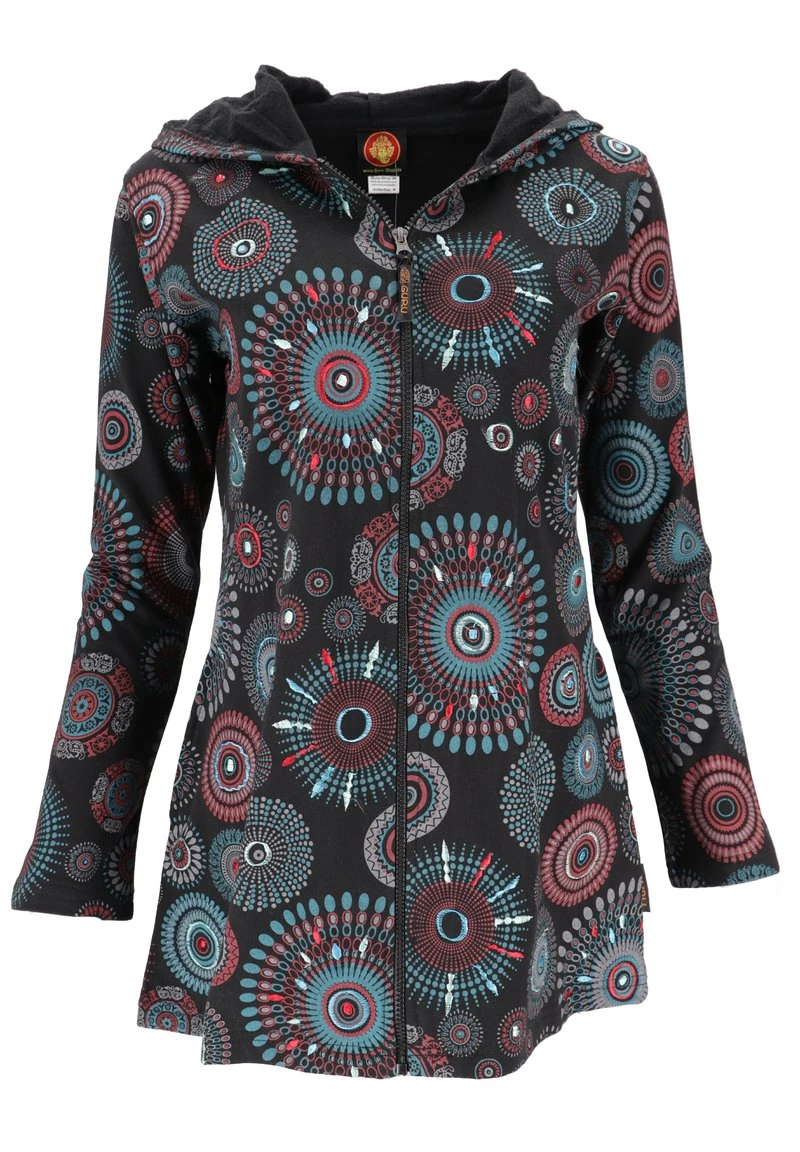Guru Shop BOHO HIPPIE - Kurzmantel - Schwarz/grau - Damen 3 Guru Shop BOHO HIPPIE - Kurzmantel - Schwarz/grau - Damen
