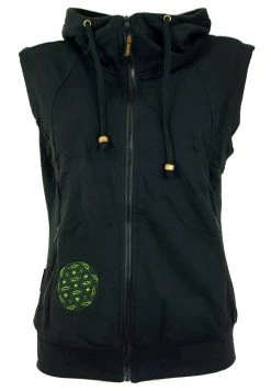 Guru Shop Weste - Schwarz/olive - Damen