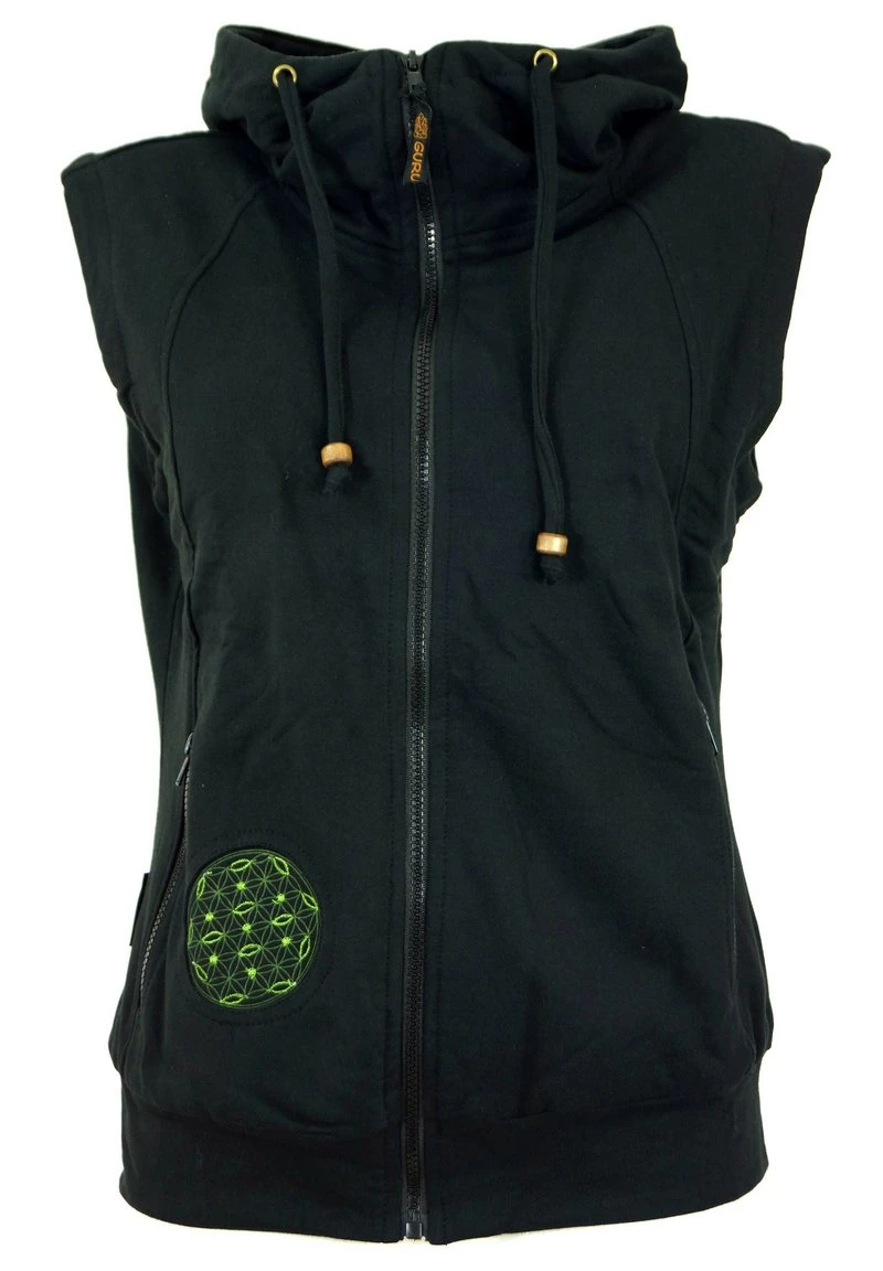 Guru Shop Weste - Schwarz/olive - Damen 3 Guru Shop Weste - Schwarz/olive - Damen