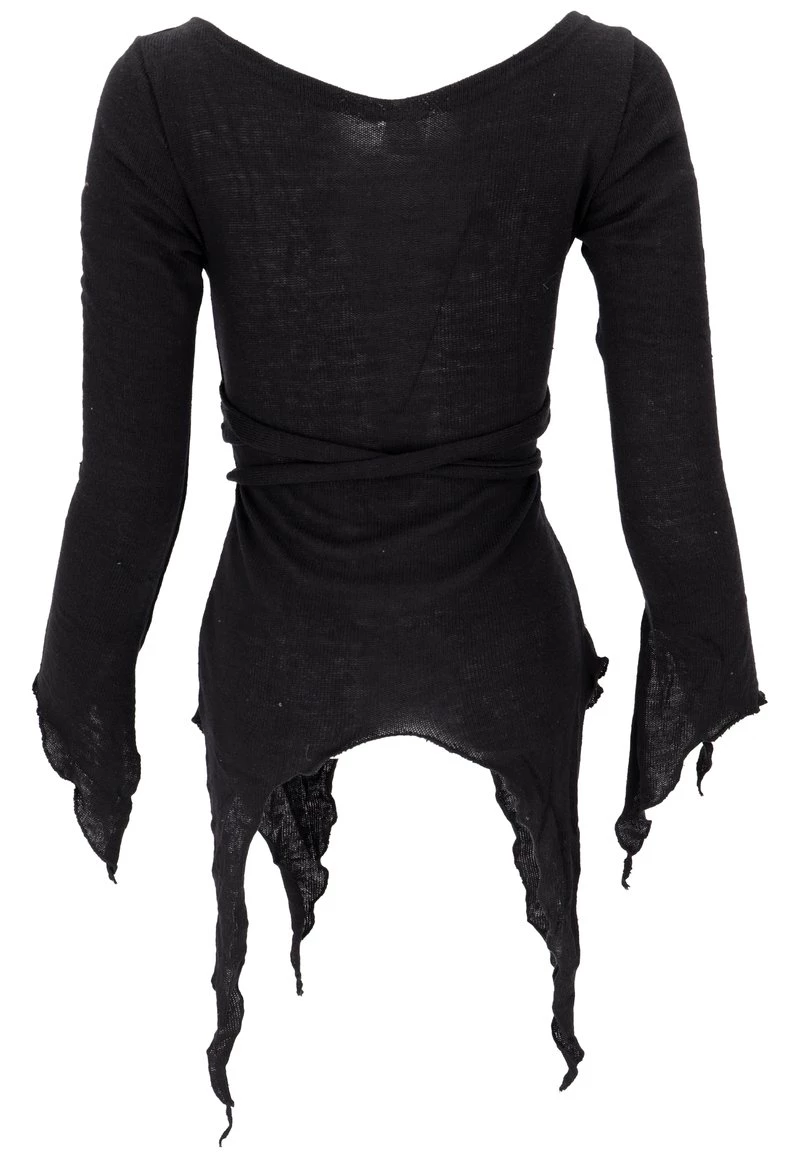 Guru Shop Strickjacke - Schwarz - Damen 4 Guru Shop Strickjacke - Schwarz - Damen – Bild 2