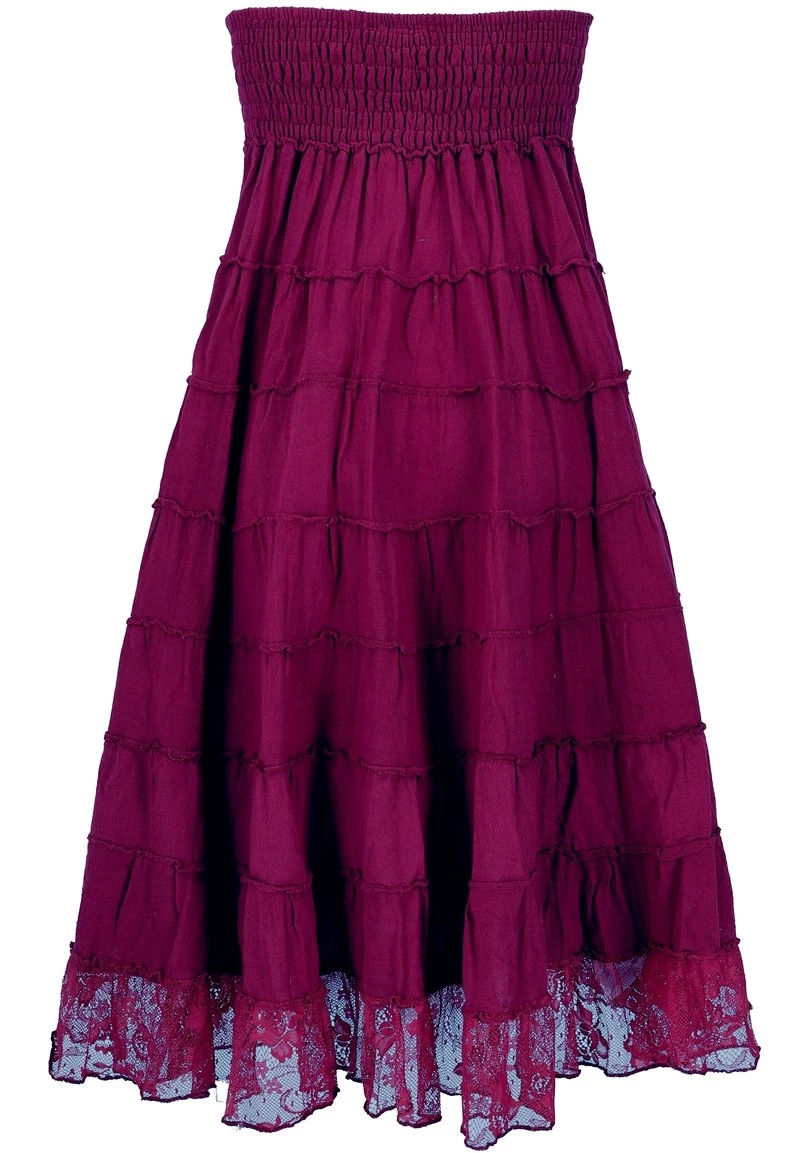 Guru Shop - Damen Maxirock - Bordeauxrot 7 Guru Shop - Damen Maxirock - Bordeauxrot – Bild 5