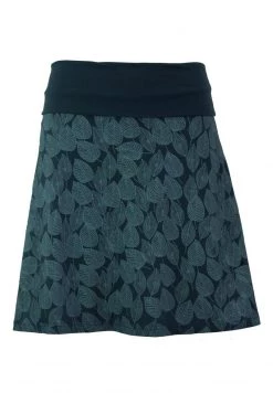 Guru Shop BOHO TELLERROCK HERBSTLAUB PRINT ORG - A-Linien-Rock - Orion Blue - Damen