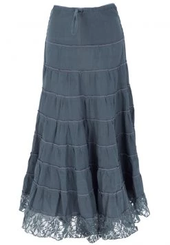 Guru Shop Maxirock - Taubengrau - Damen