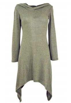 Guru Shop - Damen MIT KAPUZE - Freizeitkleid - Khaki