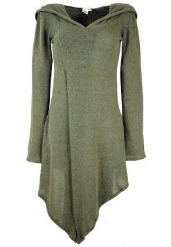Guru Shop - Damen Strickkleid - Khaki