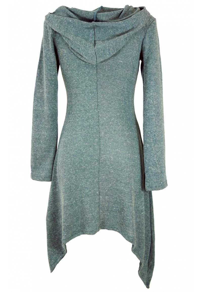 Guru Shop MIT KAPUZE - Freizeitkleid - Taubenblau - Damen 4 Guru Shop MIT KAPUZE - Freizeitkleid - Taubenblau - Damen – Bild 2
