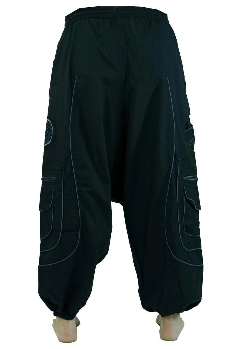 Guru Shop - Herren HAREMSHOSE PLUDERHOSE PUMPHOSE ALADINHOSE - Jogginghose - Schwarz 4 Guru Shop - Herren HAREMSHOSE PLUDERHOSE PUMPHOSE ALADINHOSE - Jogginghose - Schwarz – Bild 2