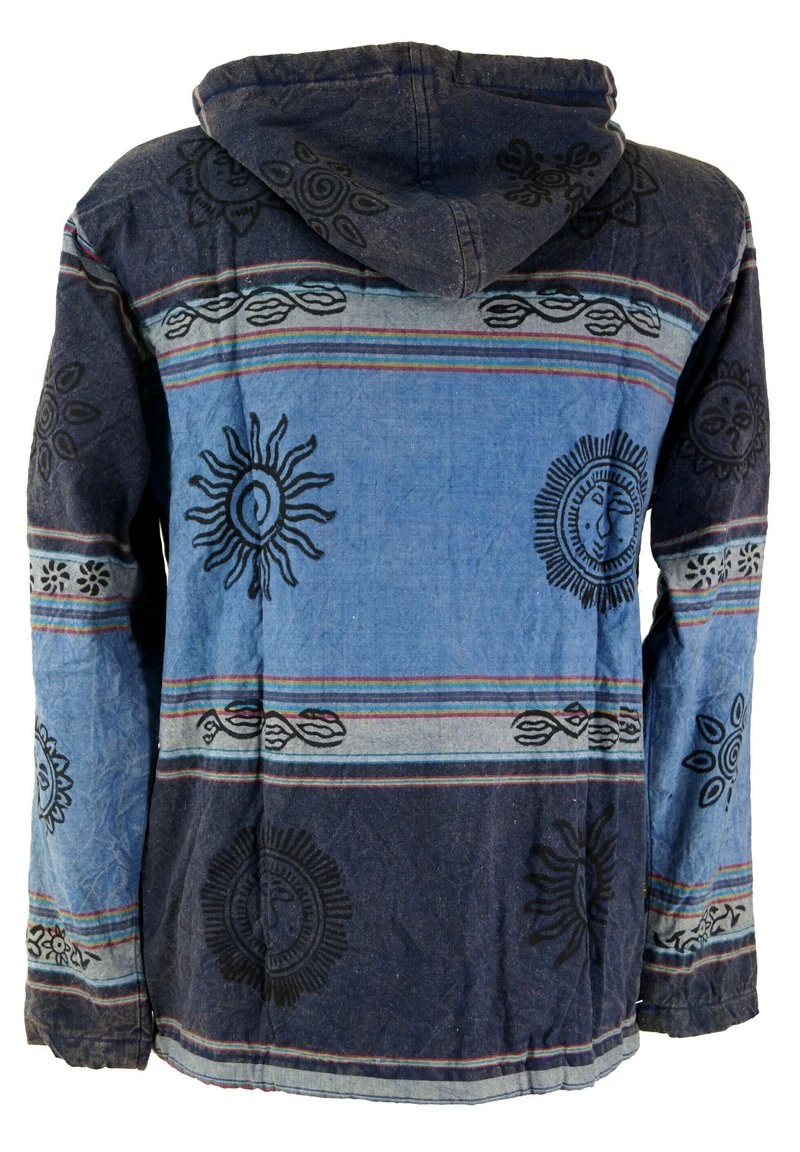 Guru Shop - Herren Leichte Jacke - Blau 4 Guru Shop - Herren Leichte Jacke - Blau – Bild 2