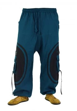 Guru Shop Cargohose - Petrol/schwarz - Herren