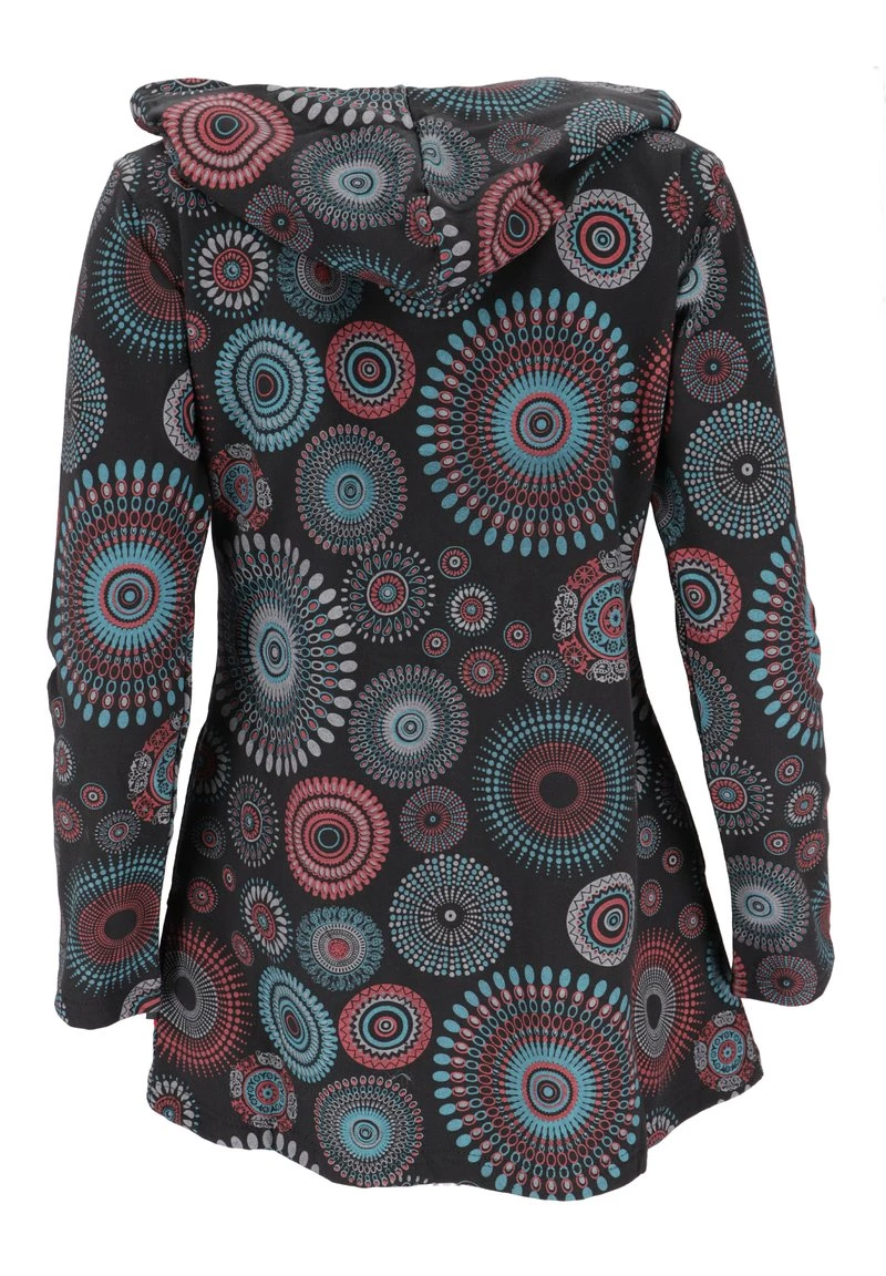 Guru Shop BOHO HIPPIE - Kurzmantel - Schwarz/grau - Damen 4 Guru Shop BOHO HIPPIE - Kurzmantel - Schwarz/grau - Damen – Bild 2