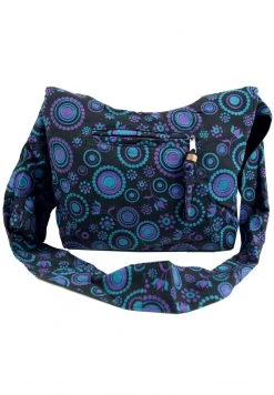 Guru Shop SADHU - Umhängetasche - Schwarz/flieder - Damen