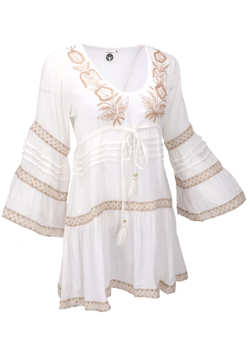 Guru Shop Tunika - Weiß - Damen 4 Guru Shop Tunika - Weiß - Damen – Bild 2