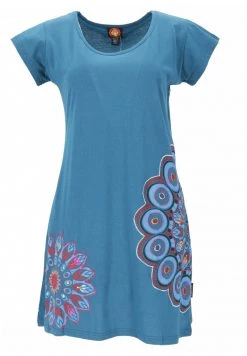Guru Shop HIPPIE BOHO CHIC MANDALA - Jerseykleid - Petrol - Damen