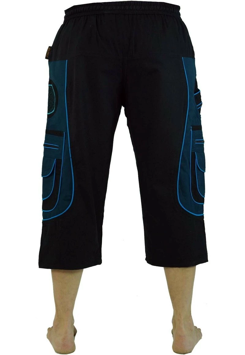 Guru Shop - Herren Shorts - Schwarz/blau 4 Guru Shop - Herren Shorts - Schwarz/blau – Bild 2