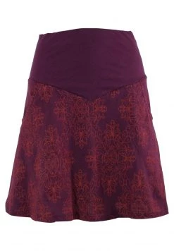 Guru Shop - Damen BOHO - A-Linien-Rock - Bordeaux