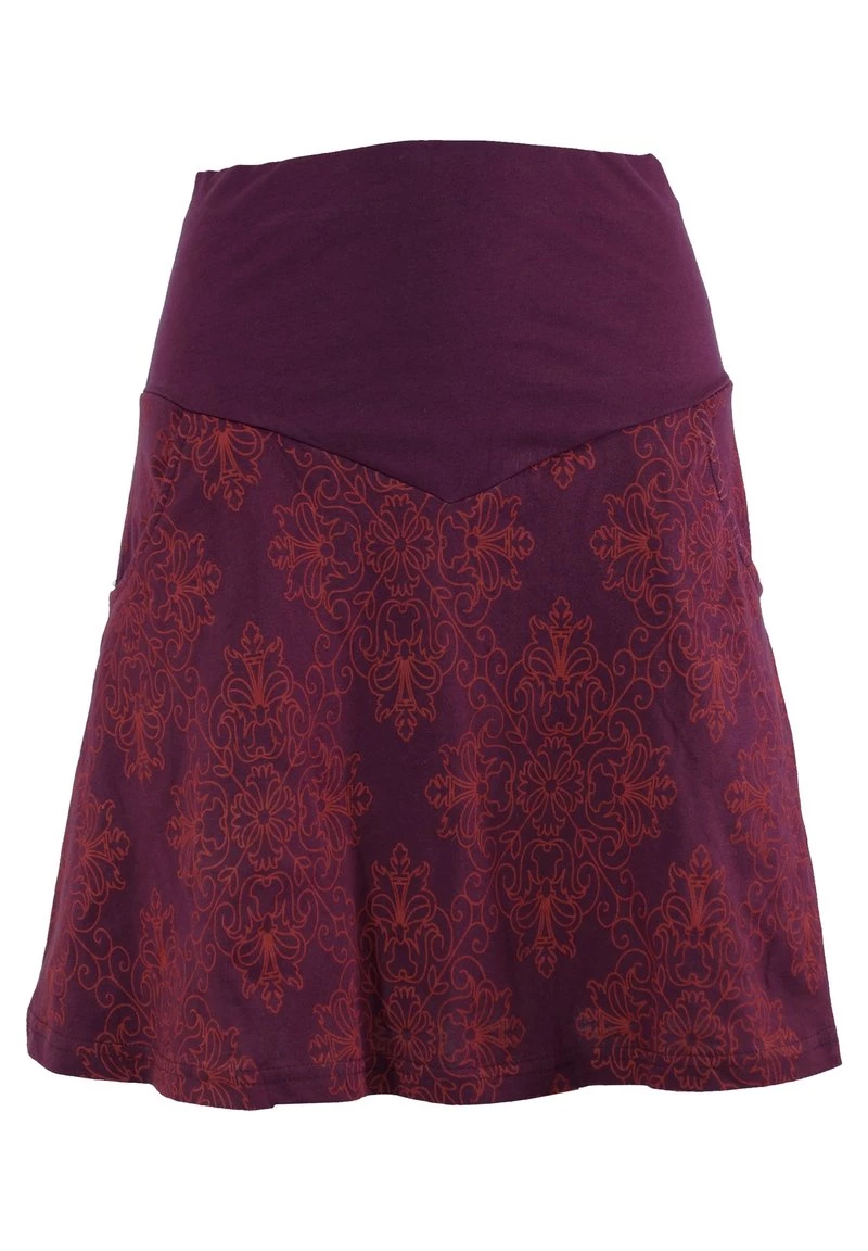 Guru Shop - Damen BOHO - A-Linien-Rock - Bordeaux 3 Guru Shop - Damen BOHO - A-Linien-Rock - Bordeaux