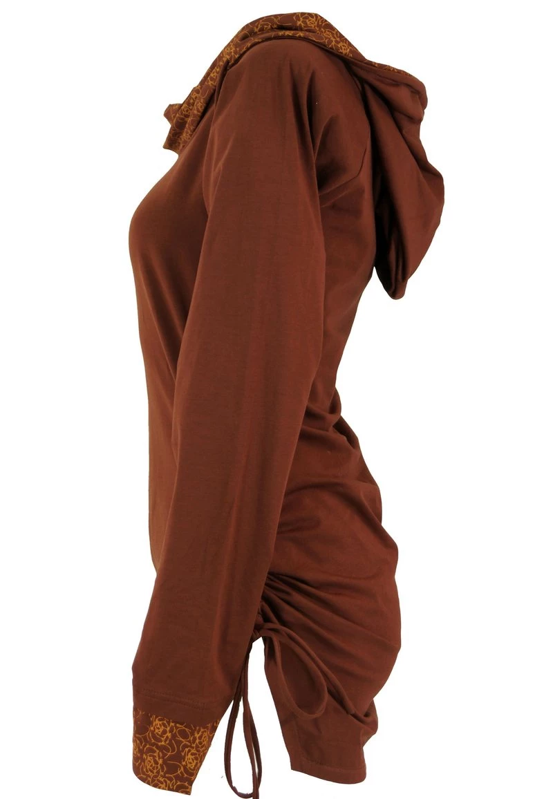 Guru Shop - Damen Langarmshirt - Dattelbraun/rostorange 4 Guru Shop - Damen Langarmshirt - Dattelbraun/rostorange – Bild 2