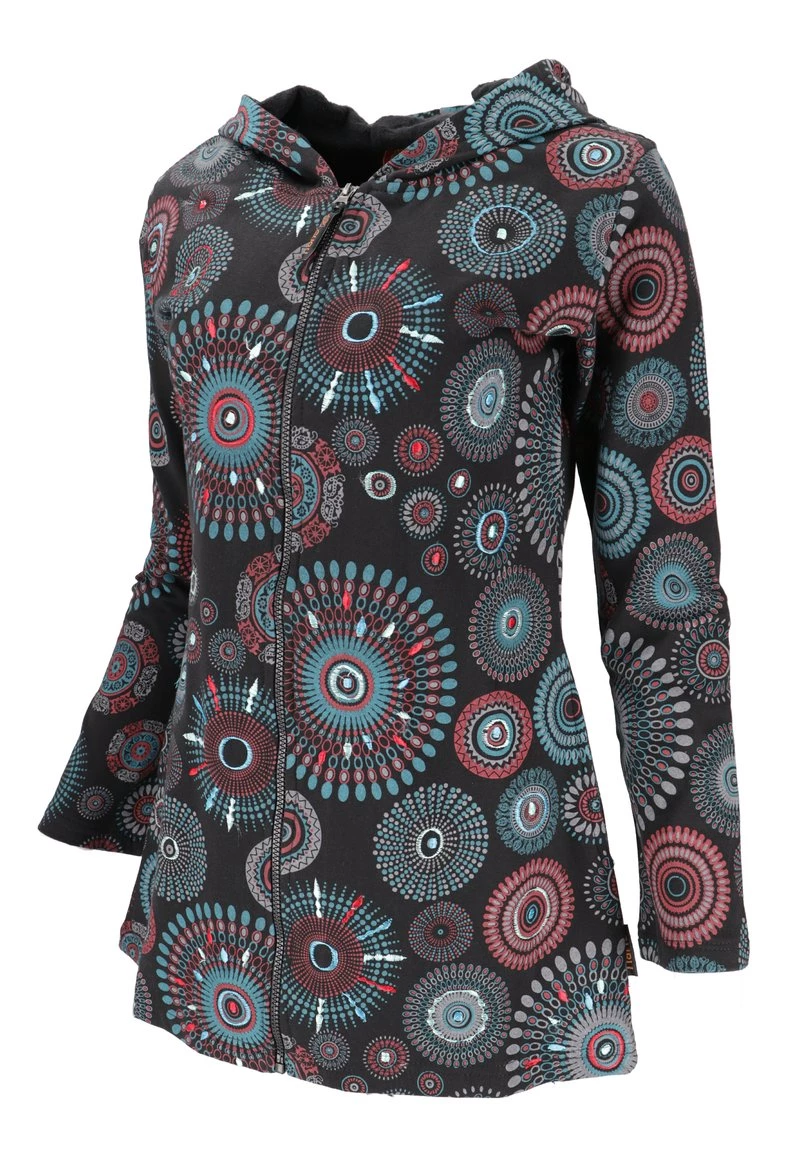 Guru Shop BOHO HIPPIE - Kurzmantel - Schwarz/grau - Damen 5 Guru Shop BOHO HIPPIE - Kurzmantel - Schwarz/grau - Damen – Bild 3