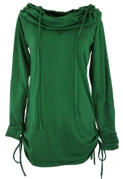 Guru Shop - Damen Kapuzenpullover - Smaragdgr�n