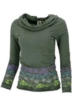 Guru Shop BOHO - Langarmshirt - Farngrn - Damen -Fenty Beauty || Guru Shop Verkäufe a7d4cf612bed480c9a981828f716d736