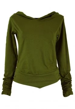 Guru Shop Kapuzenpullover - Olive - Damen