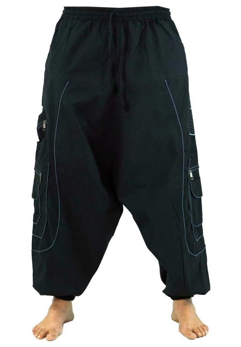 Guru Shop - Herren HAREMSHOSE PLUDERHOSE PUMPHOSE ALADINHOSE - Jogginghose - Schwarz 3 Guru Shop - Herren HAREMSHOSE PLUDERHOSE PUMPHOSE ALADINHOSE - Jogginghose - Schwarz