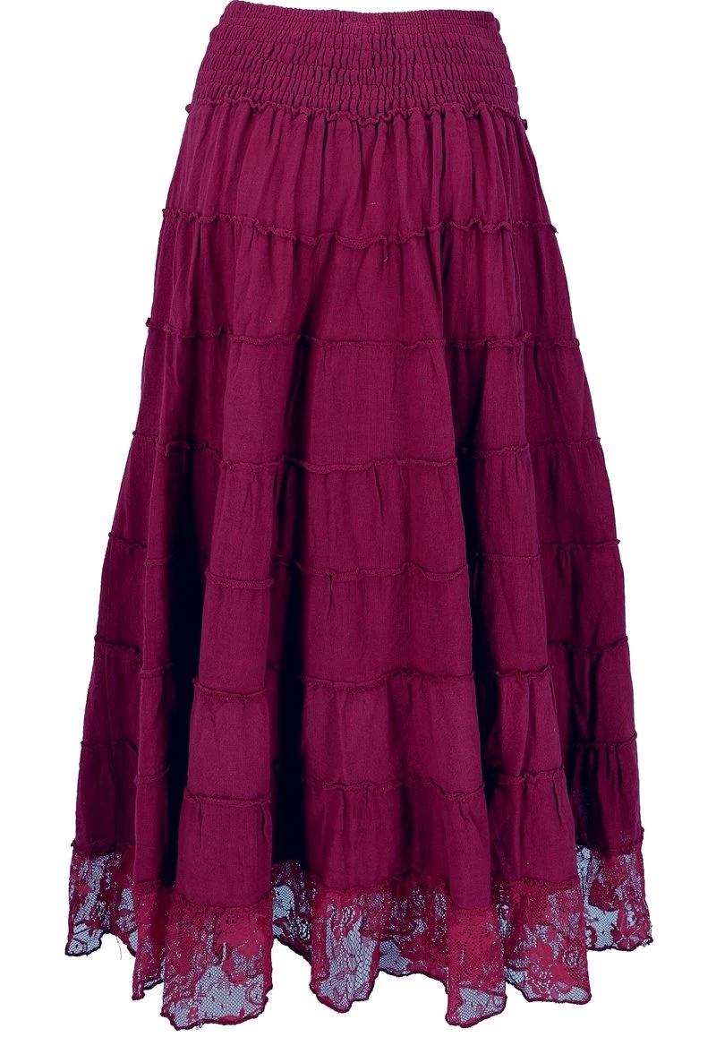 Guru Shop - Damen Maxirock - Bordeauxrot 5 Guru Shop - Damen Maxirock - Bordeauxrot – Bild 3