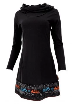 Guru Shop BOHO PATCHWORK - Strickkleid - Schwarz - Damen -Fenty Beauty || Guru Shop Verkäufe b4122c63b58a47cfaf799b4126678696