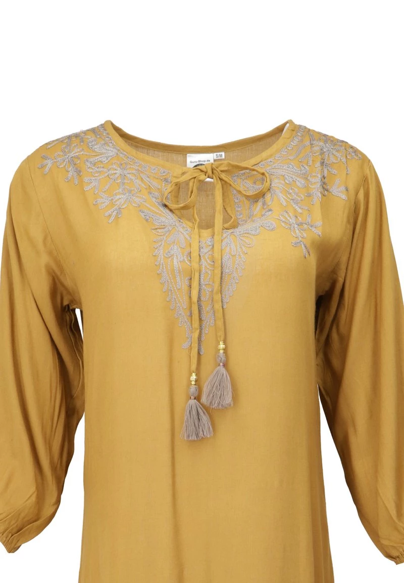 Guru Shop Maxikleid - Senfgelb - Damen 6 Guru Shop Maxikleid - Senfgelb - Damen – Bild 4