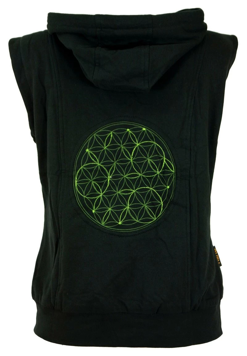 Guru Shop Weste - Schwarz/olive - Damen 4 Guru Shop Weste - Schwarz/olive - Damen – Bild 2