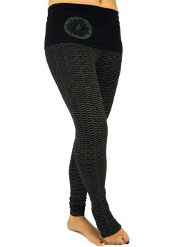 Guru Shop Leggings - Hosen - Schwarz Muster - Damen