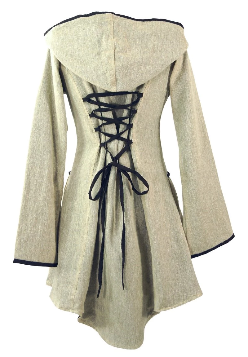 Guru Shop Kurzmantel - Beige - Damen 4 Guru Shop Kurzmantel - Beige - Damen – Bild 2