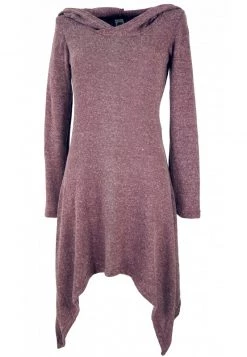 Guru Shop MIT KAPUZE - Freizeitkleid - Altrosa - Damen