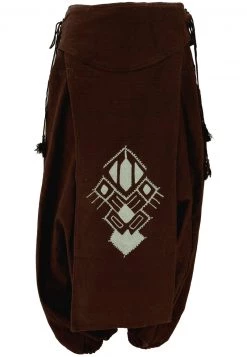 Guru Shop - Damen AFGHANI - Stoffhose - Dunkelbraun