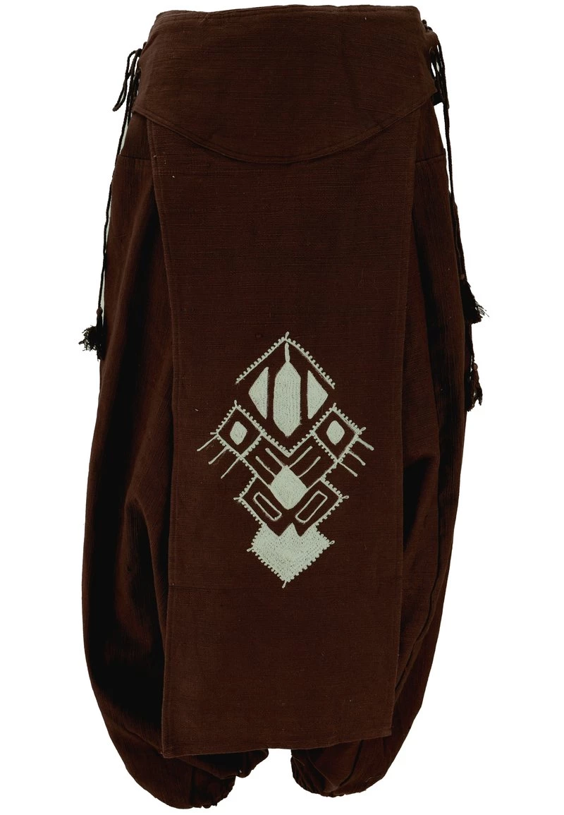 Guru Shop - Damen AFGHANI - Stoffhose - Dunkelbraun 3 Guru Shop - Damen AFGHANI - Stoffhose - Dunkelbraun