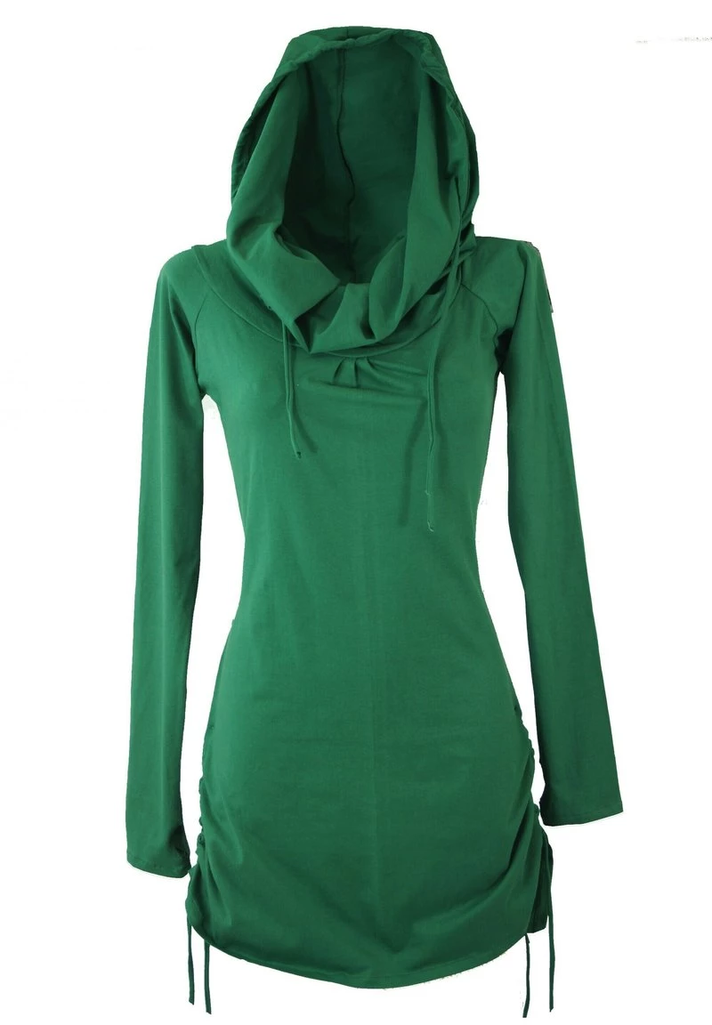 Guru Shop - Damen Kapuzenpullover - Smaragdgr�n 5 Guru Shop - Damen Kapuzenpullover - Smaragdgr�n – Bild 3