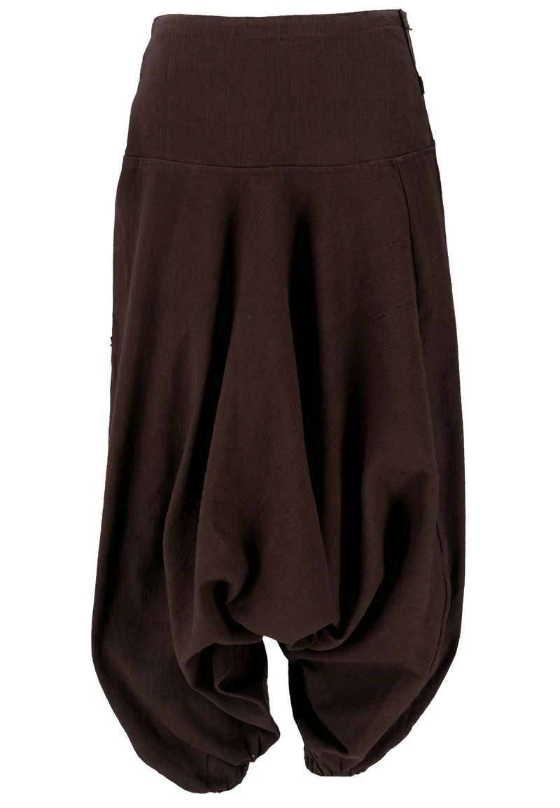 Guru Shop - Damen AFGHANI - Stoffhose - Dunkelbraun 4 Guru Shop - Damen AFGHANI - Stoffhose - Dunkelbraun – Bild 2