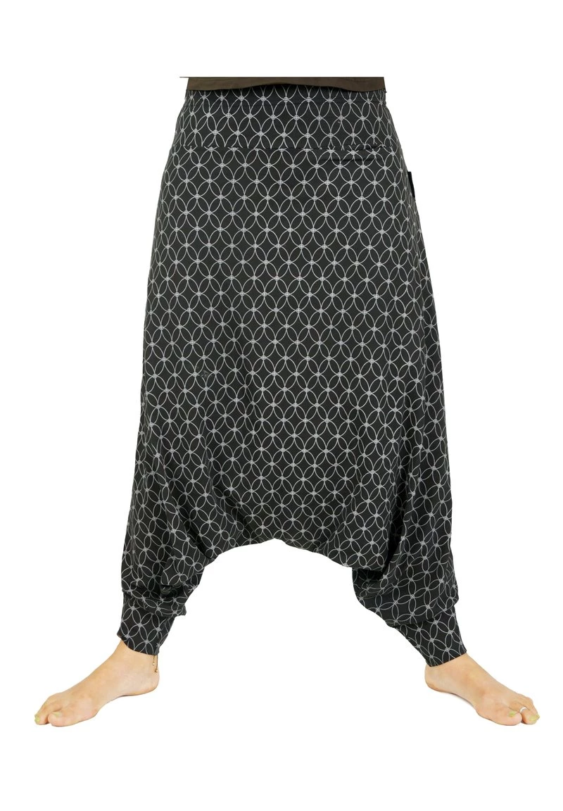 Guru Shop - Damen AFGHANI - Stoffhose - Schwarz 4 Guru Shop - Damen AFGHANI - Stoffhose - Schwarz – Bild 2