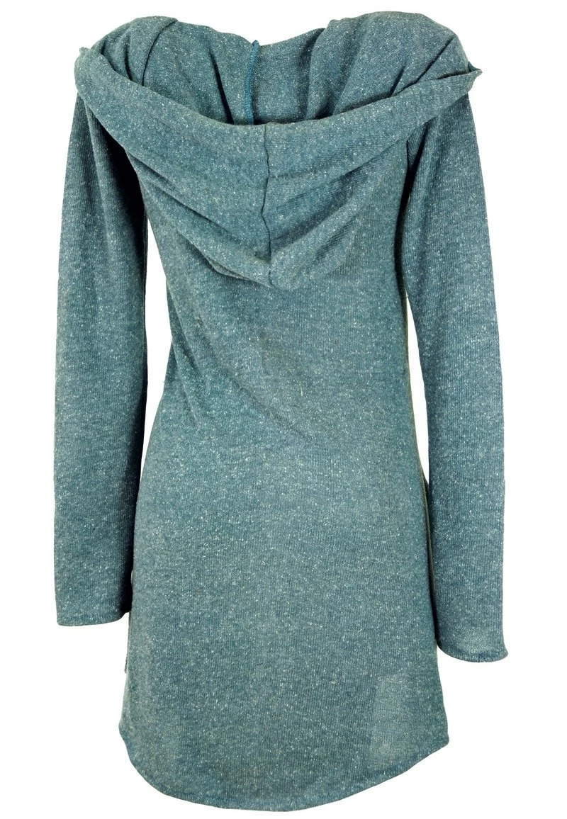 Guru Shop - Damen Strickkleid - Taubenblau 4 Guru Shop - Damen Strickkleid - Taubenblau – Bild 2